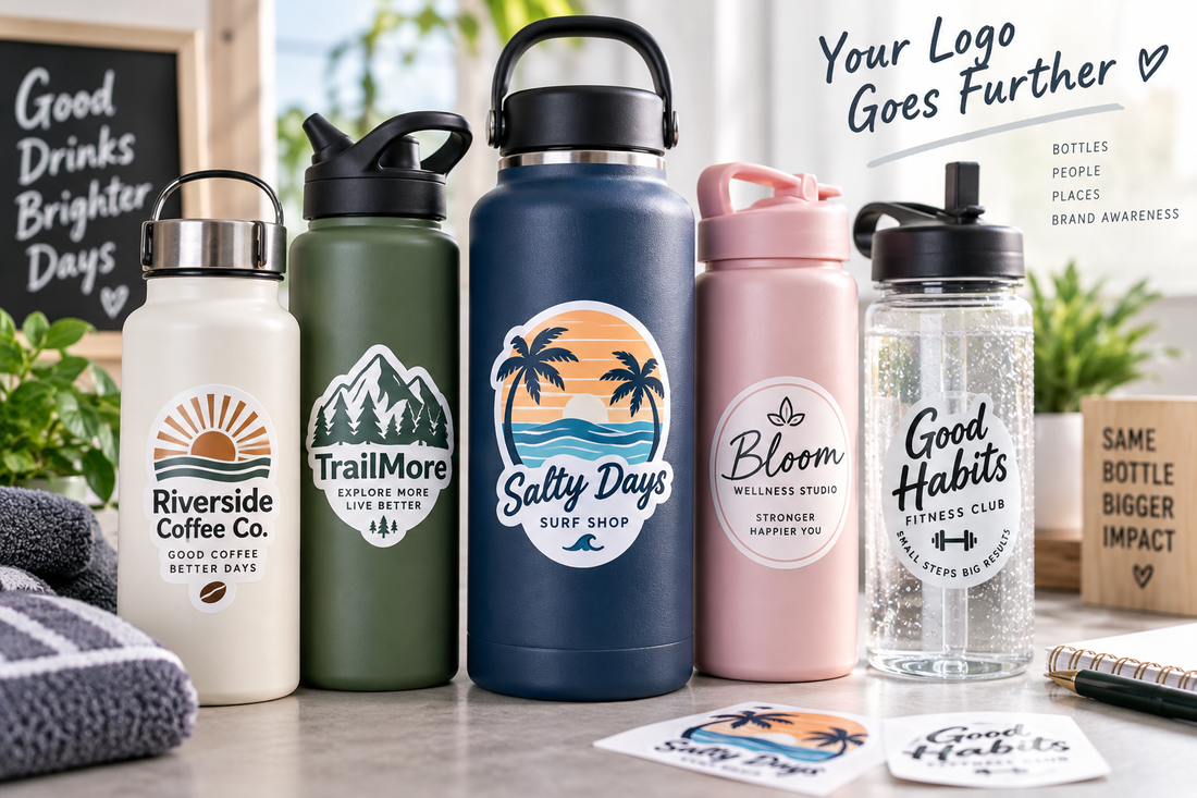 Waterproof Stickers for Water Bottles: A Small Business Branding Guide