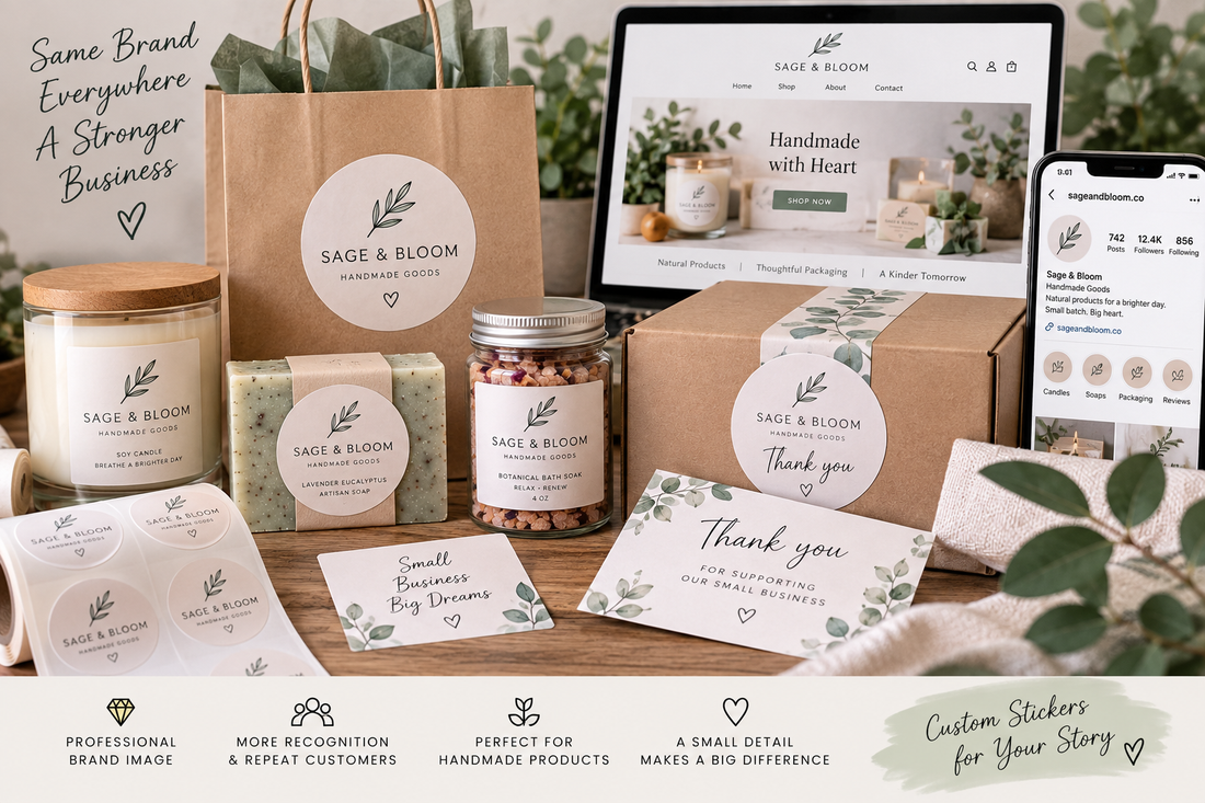 Why Every Handmade Business Needs Logo Stickers