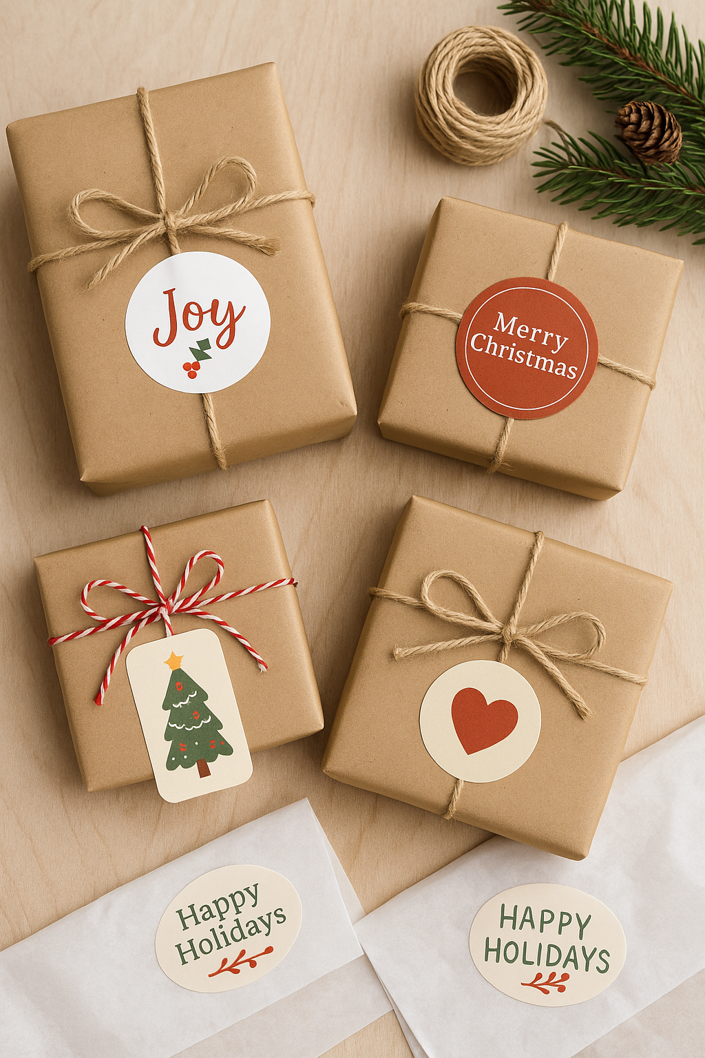 Sticker Gift Ideas Creative Ways to Use Stickers in Holiday Gift Wrapping – Sticker Whisper