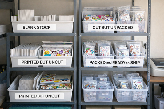 From Storage to Shipping: Building a Sticker Workflow That Scales